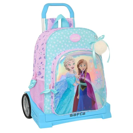 Mochila Escolar con Ruedas Frozen Cool days Violeta Azul cielo 33 x 42 x 14 cm de Frozen, Mochilas infantiles - Ref: S4310626...