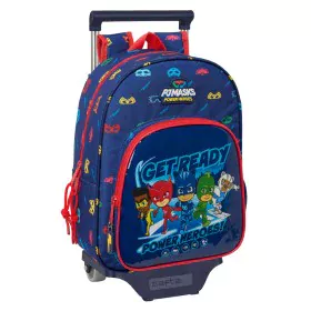 School Rucksack with Wheels PJ Masks Ready Navy Blue 26 x 34 x 11 cm by PJ Masks, Children's Backpacks - Ref: S4310631, Price...