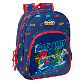 Mochila Escolar PJ Masks Ready Azul Marinho 26 x 34 x 11 cm de PJ Masks, Mochilas infantis - Ref: S4310632, Preço: 25,47 €, D...