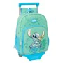 School Rucksack with Wheels Stitch Aloha Turquoise 26 x 34 x 11 cm by Stitch, Children's Backpacks - Ref: S4310637, Price: 33...