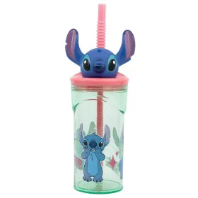 Copo com Palhinha Stitch Sweet 3D 360 ml de Stitch, Porta-chaves - Ref: S4310649, Preço: 10,81 €, Desconto: %