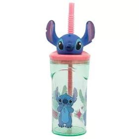 Becher mit Strohhalm Stitch Sweet 3D 360 ml von Stitch, Schlüsselanhänger - Ref: S4310649, Preis: 10,81 €, Rabatt: %