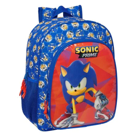 Mochila Escolar Sonic Prime Azul 32 x 38 x 12 cm de Sonic, Mochilas infantiles - Ref: S4310693, Precio: 33,66 €, Descuento: %