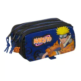 Trousse Fourre-Tout Triple Naruto Ninja Bleu Noir 21,5 x 10 x 8 cm de Naruto, Trousses - Réf : S4310701, Prix : 16,23 €, Remi...