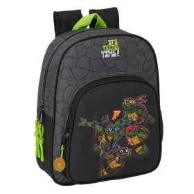 School Bag Teenage Mutant Ninja Turtles Black Grey 27 x 33 x 10 cm by Teenage Mutant Ninja Turtles, Children's Backpacks - Re...