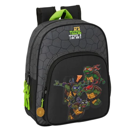 Zaino Scuola Teenage Mutant Ninja Turtles Nero Grigio 27 x 33 x 10 cm di Teenage Mutant Ninja Turtles, Zainetti per bambini -...