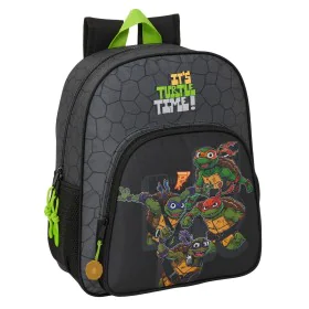 Schulrucksack Teenage Mutant Ninja Turtles Schwarz Grau 32 x 38 x 12 cm von Teenage Mutant Ninja Turtles, Kinderrucksäcke - R...