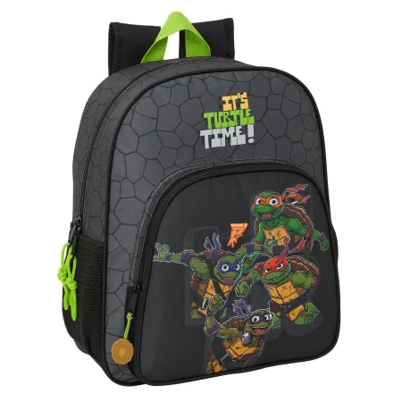 School Bag Teenage Mutant Ninja Turtles Black Grey 32 x 38 x 12 cm by Teenage Mutant Ninja Turtles, Children's Backpacks - Re...