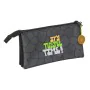 Portatodo Triple Teenage Mutant Ninja Turtles Negro Gris 22 x 12 x 3 cm de Teenage Mutant Ninja Turtles, Estuches - Ref: S431...