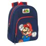 Mochila Escolar Super Mario World Azul Marinho 28 x 34 x 10 cm de Super Mario, Mochilas infantis - Ref: S4310724, Preço: 26,2...