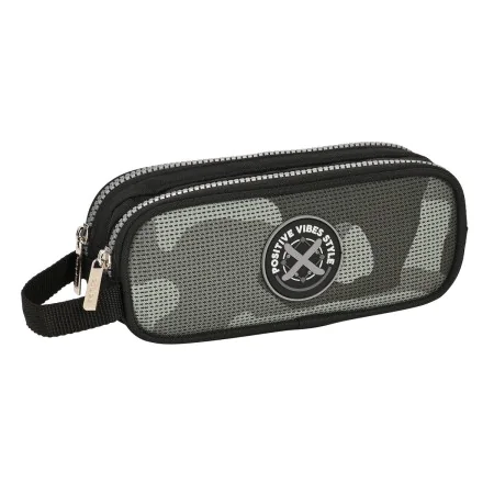 Bolsa Escolar Safta Stone Preto 21 x 8 x 6 cm de Safta, Estojos - Ref: S4310750, Preço: 10,47 €, Desconto: %