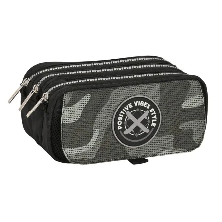 Trousse d'écolier Safta Stone Noir 21,5 x 10 x 8 cm de Safta, Trousses - Réf : S4310752, Prix : 14,33 €, Remise : %