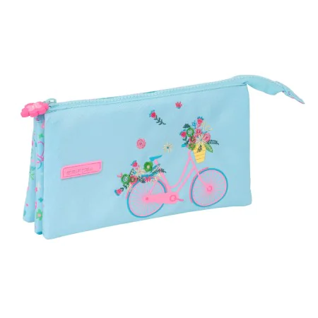 Trousse d'écolier Safta Bicicleta Bleu 22 x 12 x 3 cm de Safta, Trousses - Réf : S4310770, Prix : 10,47 €, Remise : %