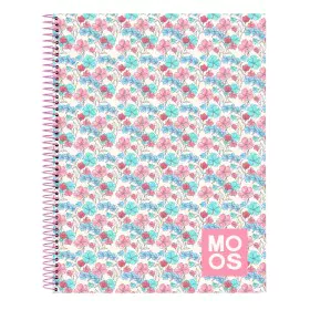 Libreta Moos Flores Multicolor A4 120 Hojas de Moos, Libretas de ejercicios - Ref: S4310777, Precio: 7,04 €, Descuento: %