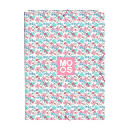 Carpeta de anillas Moos Flores Multicolor A4 26 x 33.5 x 2.5 cm de Moos, Archivadores - Ref: S4310779, Precio: 6,51 €, Descue...