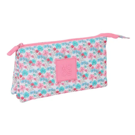 Dreifaches Mehrzweck-Etui Moos Flores Bunt 22 x 12 x 3 cm von Moos, Federmäppchen - Ref: S4310795, Preis: 10,47 €, Rabatt: %