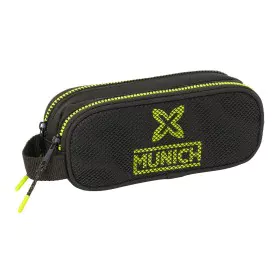 Zweifaches Mehrzweck-Etui Munich Beat Schwarz 21 x 8 x 6 cm von Munich, Federmäppchen - Ref: S4310823, Preis: 11,54 €, Rabatt: %