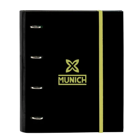 Carpeta de anillas Munich Beat Negro 27 x 32 x 3.5 cm de Munich, Archivadores - Ref: S4310825, Precio: 15,71 €, Descuento: %