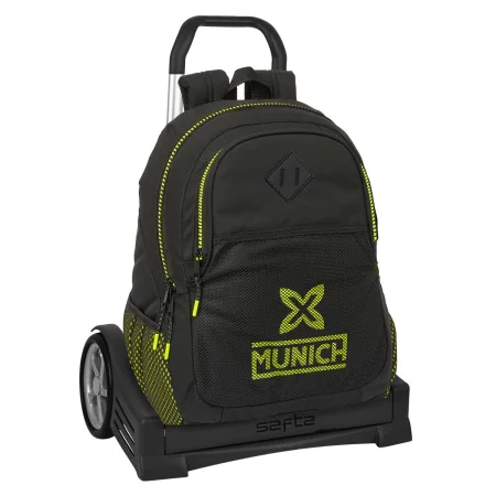 School Rucksack with Wheels Munich Beat Black 32 x 44 x 16 cm by Munich, Children's Backpacks - Ref: S4310833, Price: 61,43 €...