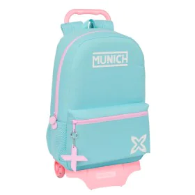 Cartable à roulettes Munich Heaven Celeste 30 x 46 x 14 cm de Munich, Sacs à dos enfant - Réf : S4310836, Prix : 59,35 €, Rem...