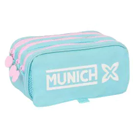 Dreifaches Mehrzweck-Etui Munich Heaven Himmelsblau 21,5 x 10 x 8 cm von Munich, Federmäppchen - Ref: S4310848, Preis: 16,23 ...