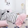 Housse de Couette HappyFriday Blanc Blush Multicouleur 240 x 220 cm de HappyFriday, Couettes et housses de couette - Réf : D1...