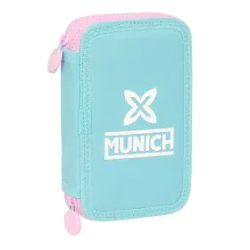 Plumier double Munich Heaven Bleu ciel 12.5 x 19.5 x 4 cm 28 Pièces de Munich, Trousses - Réf : S4310855, Prix : 19,12 €, Rem...