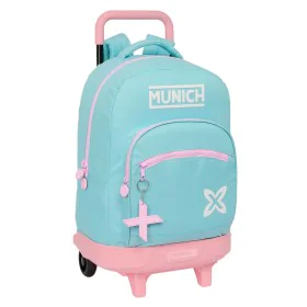 School Rucksack with Wheels Munich Heaven Sky blue 33 x 45 x 22 cm by Munich, Children's Backpacks - Ref: S4310856, Price: 61...