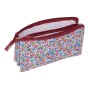 Holdall Nait Nait Flores coimbra burdeos Burgundy 22 x 12 x 3 cm by Nait Nait, Pencil cases - Ref: S4310863, Price: 11,62 €, ...