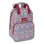 Mochila Escolar Nait Nait Flores coimbra burdeos Burdeos 20 x 28 x 8 cm de Nait Nait, Mochilas infantiles - Ref: S4310864, Pr...