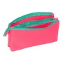 Trousse Fourre-Tout Triple Nait Nait Rosa fluor Rose 22 x 12 x 3 cm de Nait Nait, Trousses - Réf : S4310880, Prix : 11,62 €, ...