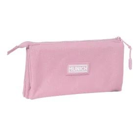 Triple Carry-all Munich Basic Pink 22 x 12 x 3 cm by Munich, Pencil cases - Ref: S4310922, Price: 11,62 €, Discount: %