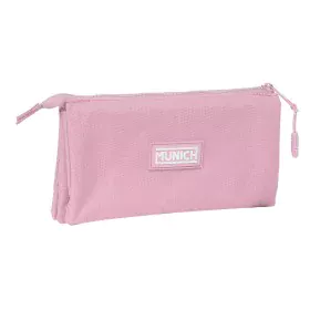 Portatodo Triple Munich Basic Rosa 22 x 12 x 3 cm de Munich, Estuches - Ref: S4310922, Precio: 11,62 €, Descuento: %