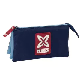 Triple Carry-all Munich Royal Blue 22 x 12 x 3 cm by Munich, Pencil cases - Ref: S4310944, Price: 11,62 €, Discount: %