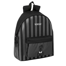 School Bag Wednesday Black 33 x 42 x 15 cm by Wednesday, Children's Backpacks - Ref: S4310955, Price: 24,97 €, Discount: %