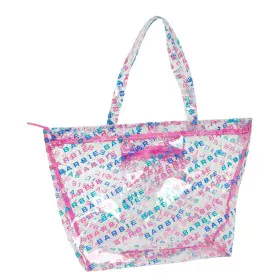 Sac-à-main Femme Barbie Logomania Transparent Rose clair 54 x 35 x 17 cm de Barbie, Sacs portés épaule - Réf : S4310957, Prix...