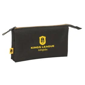 Trousse Fourre-Tout Triple Kings League Noir 22 x 12 x 3 cm de Kings League, Trousses - Réf : S4311014, Prix : 11,62 €, Remis...