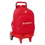 School Rucksack with Wheels Sevilla Fútbol Club Red 33 x 45 x 22 cm by Sevilla Fútbol Club, Children's Backpacks - Ref: S4311...