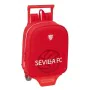 School Rucksack with Wheels Sevilla Fútbol Club Red 22 x 27 x 10 cm by Sevilla Fútbol Club, Children's Backpacks - Ref: S4311...