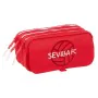 Portatodo Triple Sevilla Fútbol Club Rojo 21,5 x 10 x 8 cm de Sevilla Fútbol Club, Estuches - Ref: S4311078, Precio: 16,23 €,...