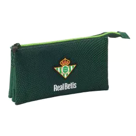 Dreifaches Mehrzweck-Etui Real Betis Balompié grün 22 x 12 x 3 cm von Real Betis Balompié, Federmäppchen - Ref: S4311110, Pre...