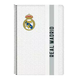 Carnet Real Madrid C.F. Blanc Gris A4 80 Volets de Real Madrid C.F., Cahiers - Réf : S4311122, Prix : 6,72 €, Remise : %