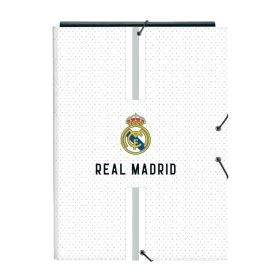 Pasta com argolas Real Madrid C.F. Branco Cinzento A4 26 x 33.5 x 2.5 cm de Real Madrid C.F., Arquivadores - Ref: S4311124, P...