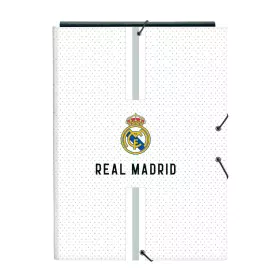 Carpeta de anillas Real Madrid C.F. Blanco Gris A4 26 x 33.5 x 2.5 cm de Real Madrid C.F., Archivadores - Ref: S4311124, Prec...