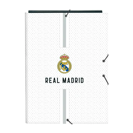 Ring binder Real Madrid C.F. White Grey A4 26 x 33.5 x 2.5 cm by Real Madrid C.F., Filing cabinets - Ref: S4311124, Price: 6,...