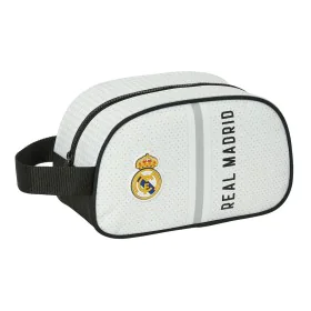 Necessaire da Viaggio Real Madrid C.F. Bianco Grigio Sportivo 26 x 15 x 12 cm di Real Madrid C.F., Beauty Case da viaggio - R...