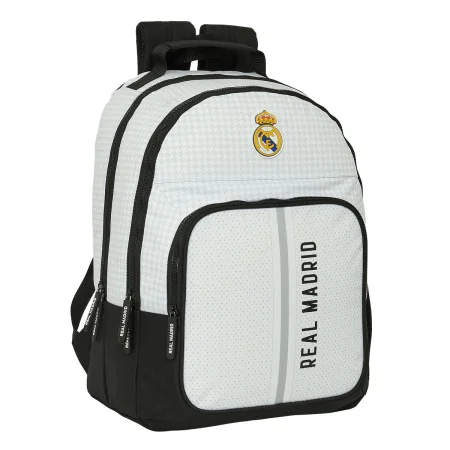 Mochila Escolar Real Madrid C.F. 24/25 Blanco Gris 32 x 42 x 16 cm de Real Madrid C.F., Mochilas infantiles - Ref: S4311145, ...