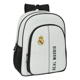 Zaino Scuola Real Madrid C.F. 24/25 Bianco Grigio 32 x 38 x 12 cm di Real Madrid C.F., Zainetti per bambini - Rif: S4311149, ...