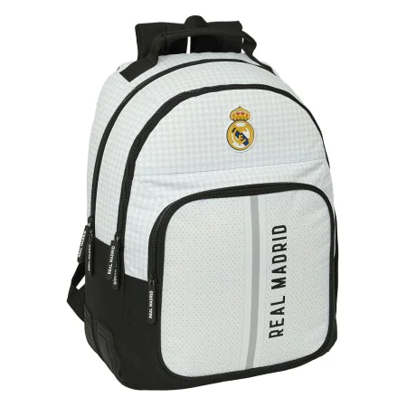 Mochila Escolar Real Madrid C.F. 24/25 Branco Cinzento 32 x 42 x 15 cm de Real Madrid C.F., Mochilas infantis - Ref: S4311156...