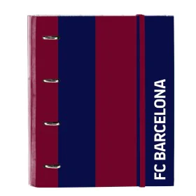 Raccoglitore ad anelli F.C. Barcelona 24/25 Rosso Granato Blu Marino 27 x 32 x 3.5 cm di F.C. Barcelona, Armadi schedari - Ri...